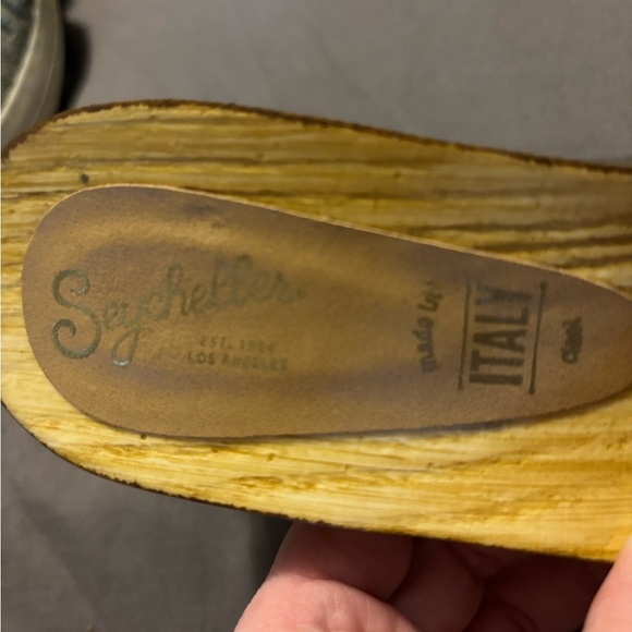 Seychelles Marine Layer Lavender Mules with Wooden Sole Women’s Sz 8/EU 39 - Picture 8 of 11